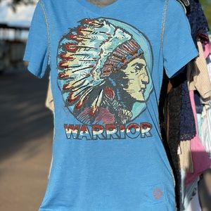 Blue Double D Ranch Top